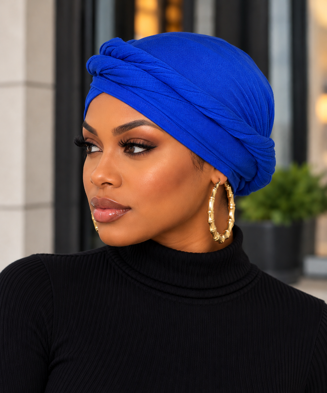 Slip on Cap Crown Turban
