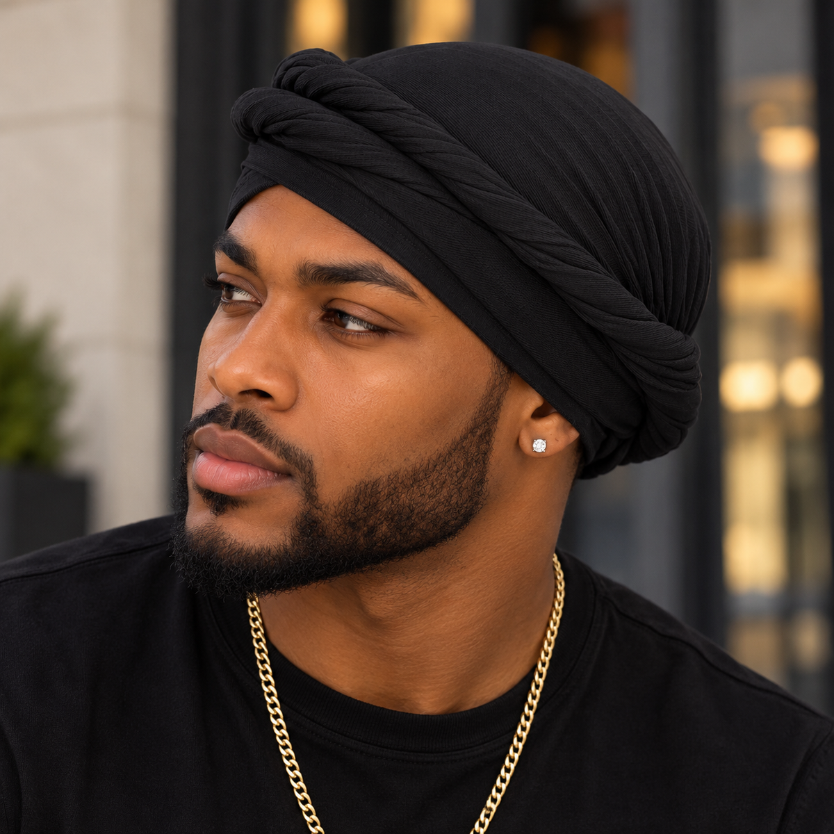Slip on Cap Crown Turban