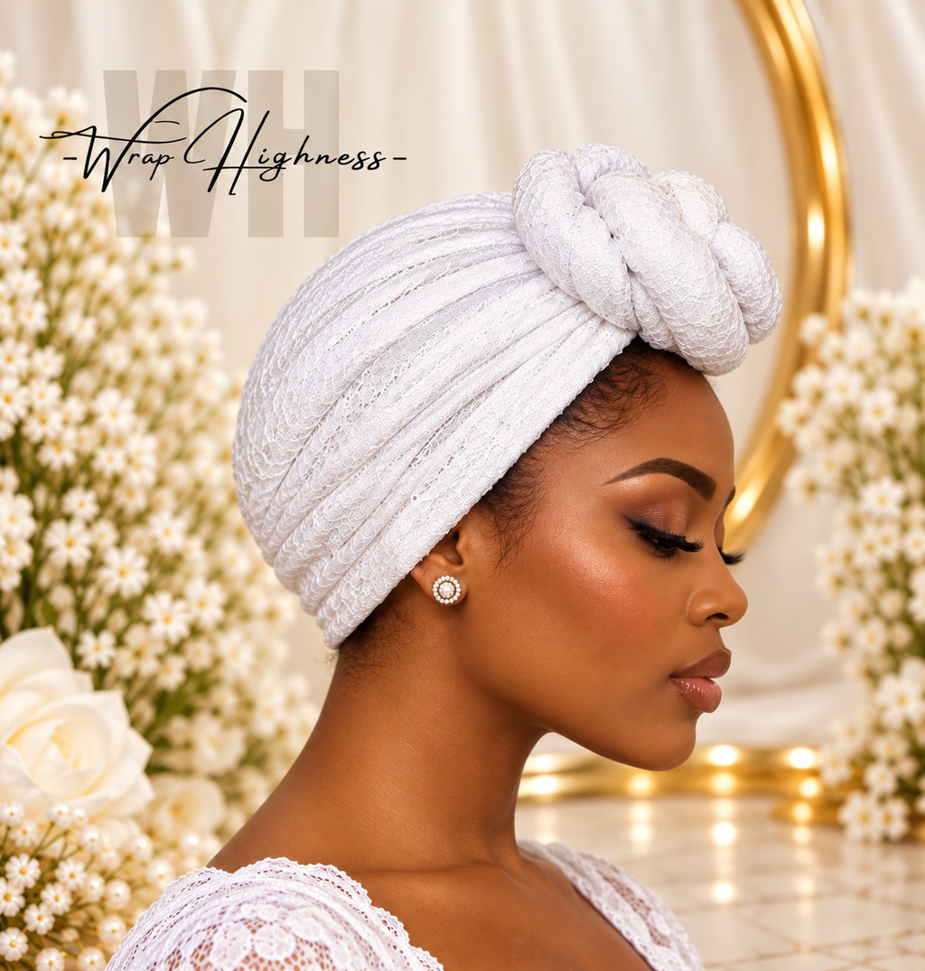 Pretied Lace Front Bun Headwrap