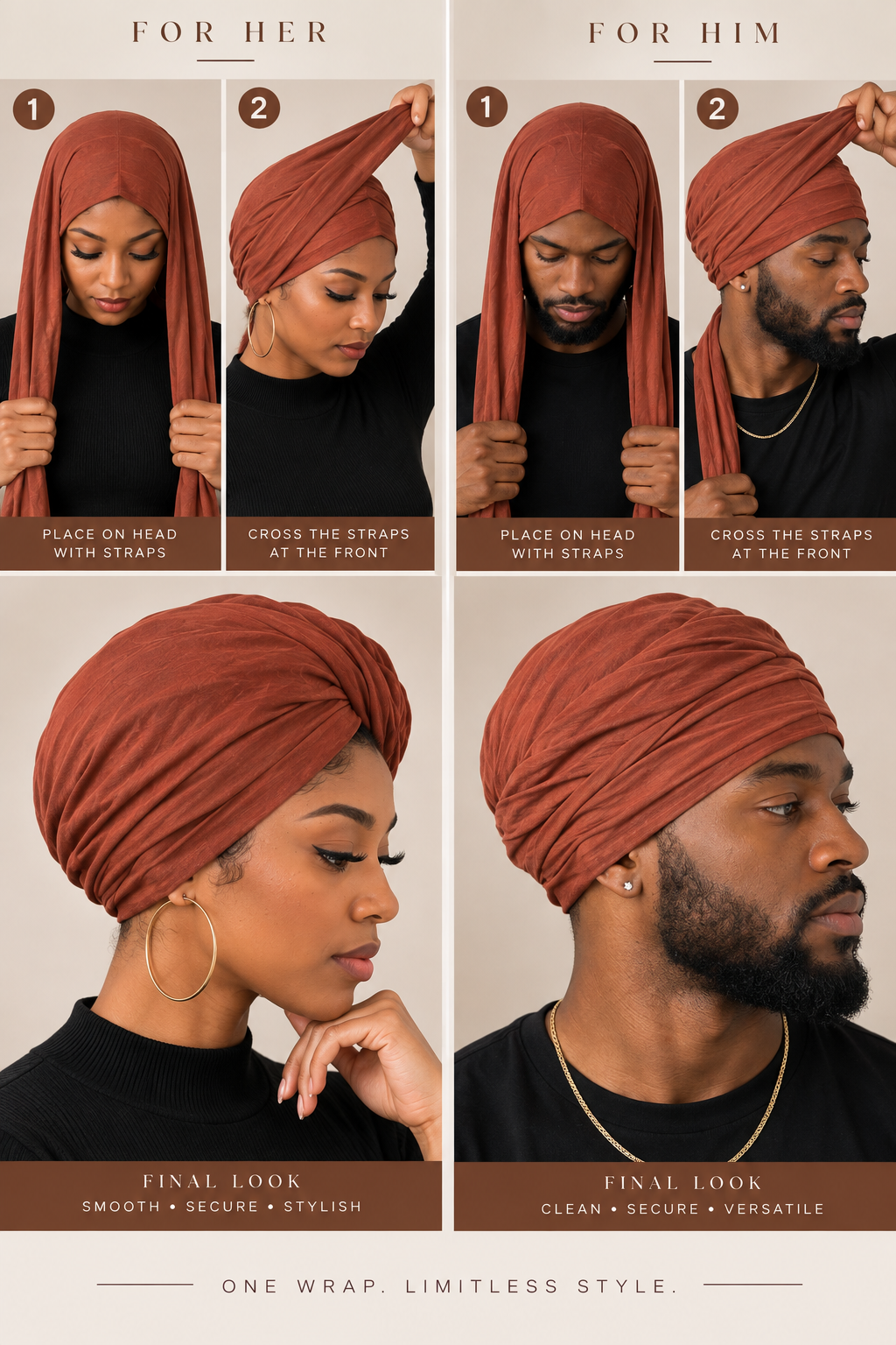 Strap Wrap Turban