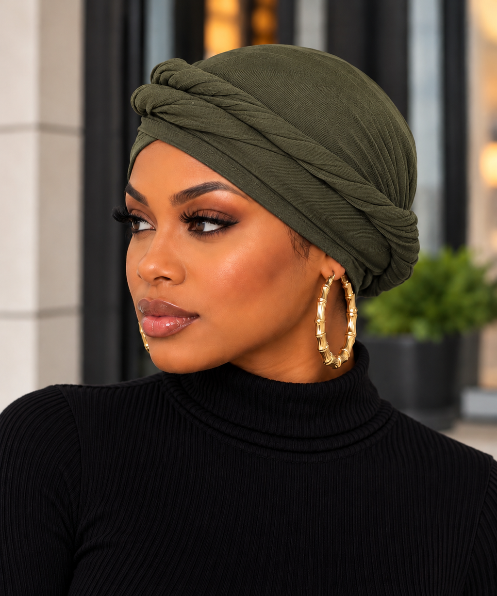 Slip on Cap Crown Turban