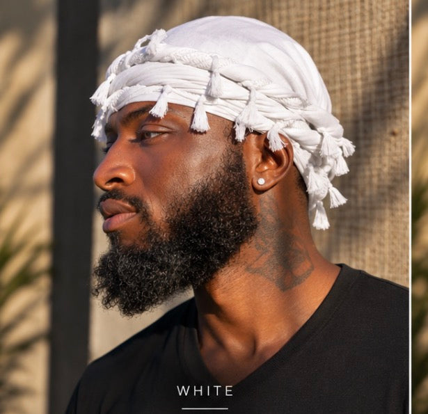Fringe Cap Crown Twisted Turban