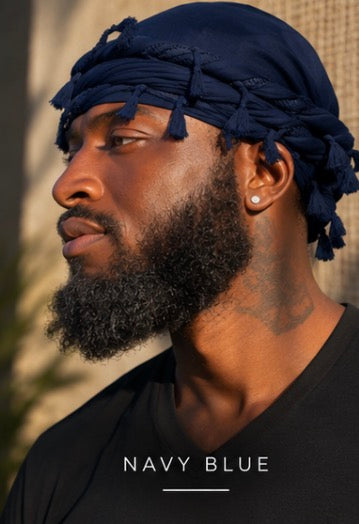 Fringe Cap Crown Twisted Turban