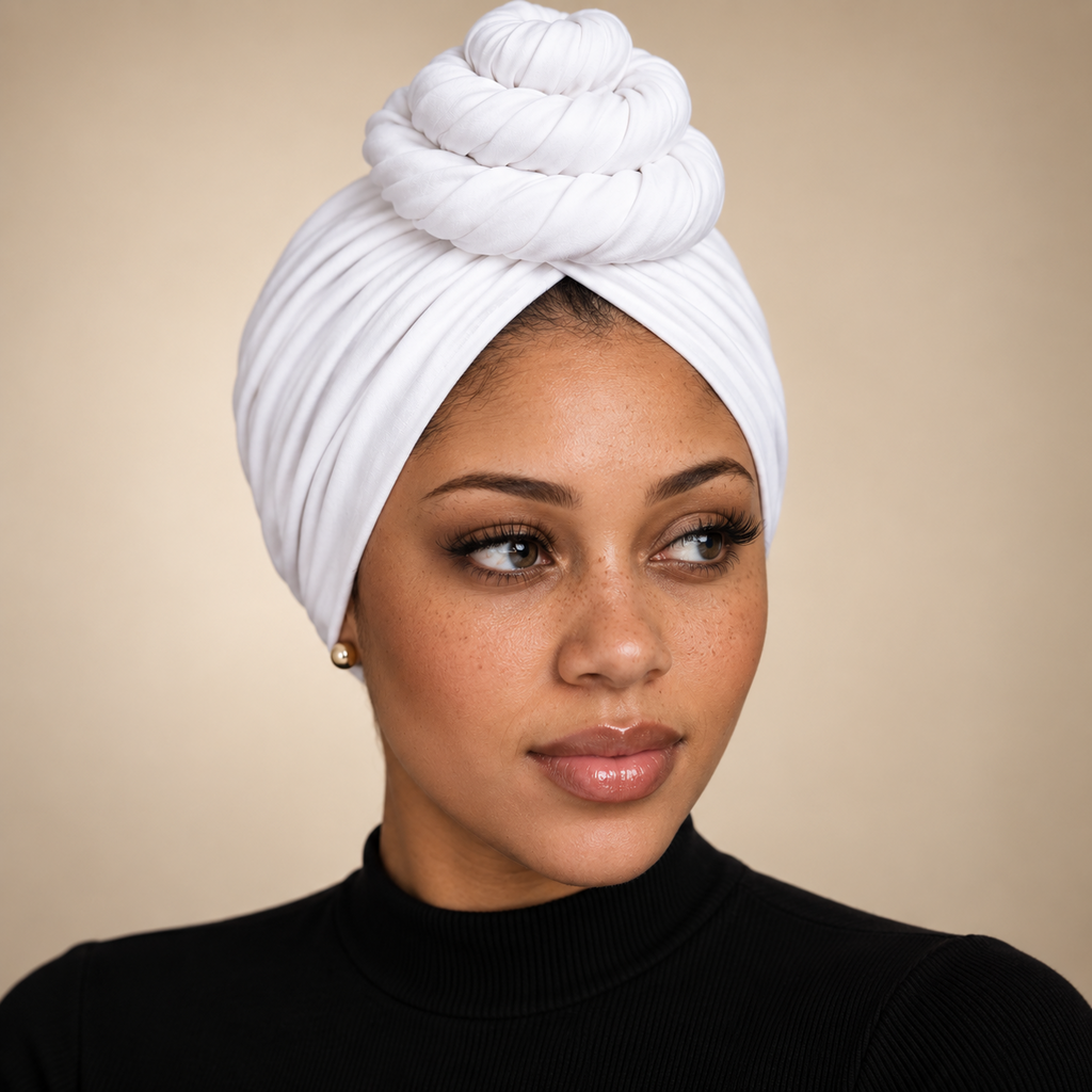 Front Bun Satin Lined Headwraps