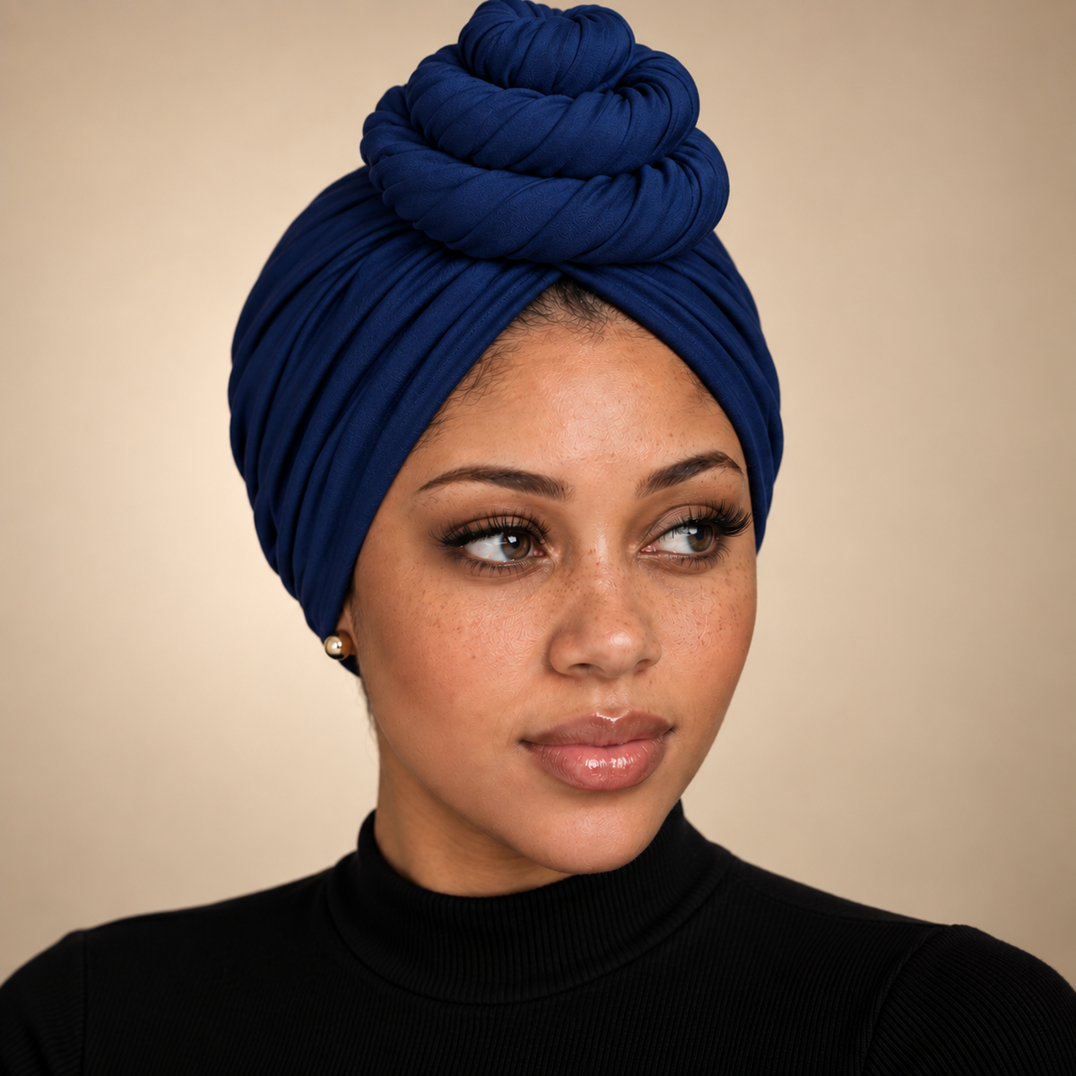 Front Bun Satin Lined Headwraps