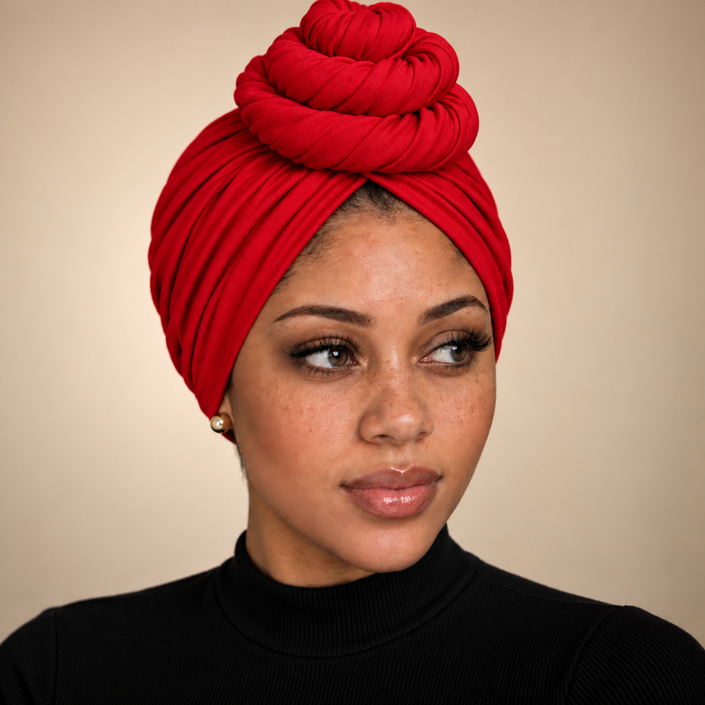 Front Bun Satin Lined Headwraps