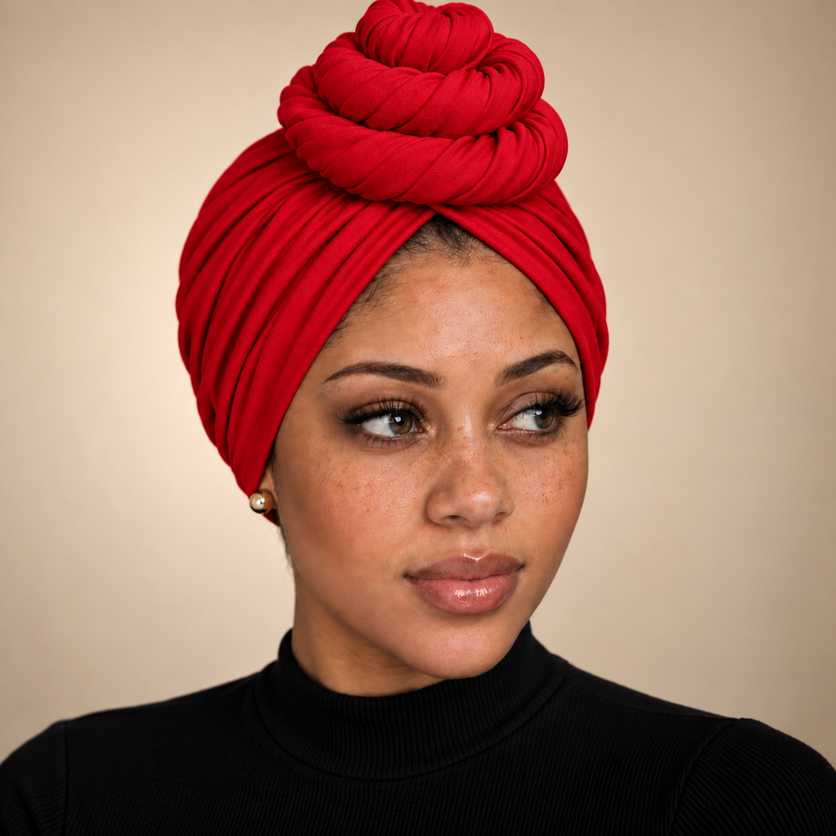 Front Bun Satin Lined Headwraps