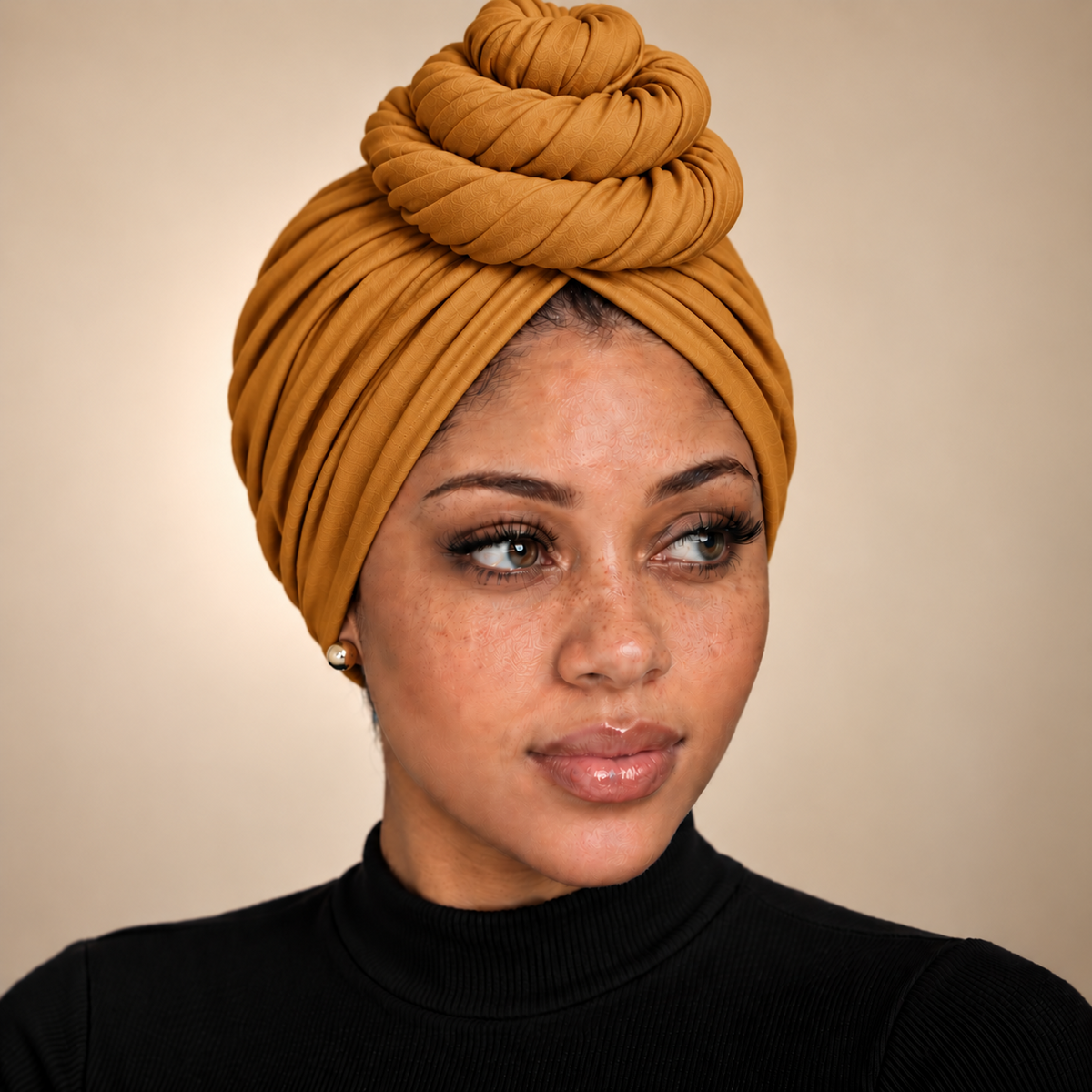 Front Bun Satin Lined Headwraps
