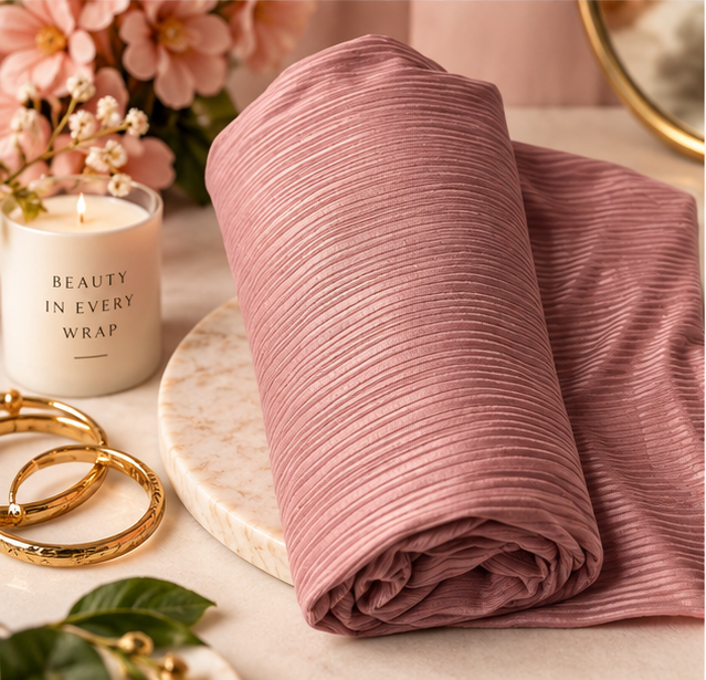 Stretch knit scarf